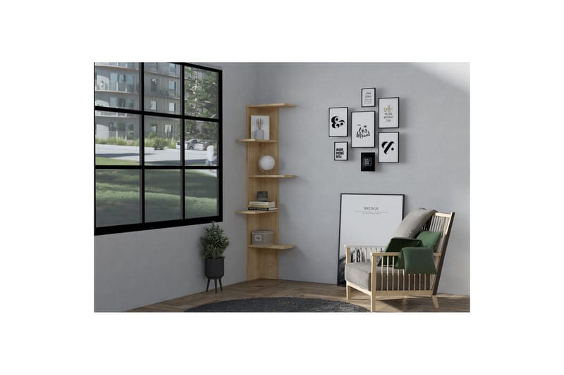 Ruigoord Bokhylla 40 cm - Ek - Förvaring - Hyllor - Bokhylla