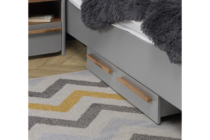 Ahmetbay Sänglåda 2-pack - Grå/Brun - Möbler - Tillbehör & accessoarer - Sängtillbehör