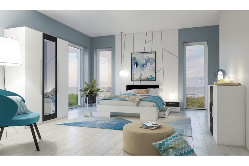 Hellebak Sänglåda 69x116 cm - Vit - Möbler - Tillbehör & accessoarer - Sängtillbehör