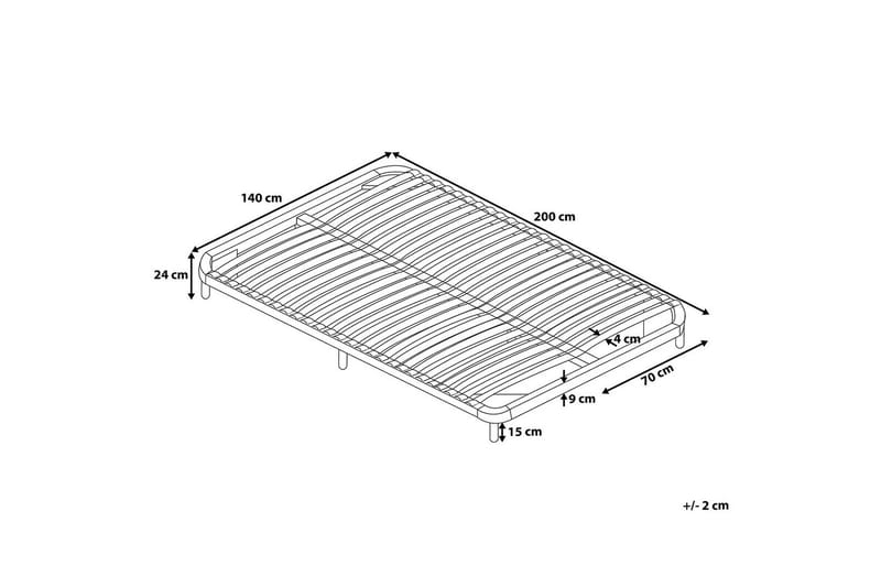 Basic Ribbotten 140 200 cm - Svart - Möbler - Tillbehör & accessoarer - Sängtillbehör - Ribbottnar