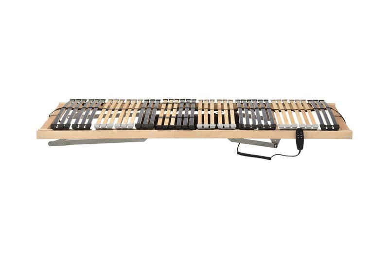 Elektrisk ribbotten med 28 ribbor 7 zoner 90x200 cm - Grå - Möbler - Tillbehör & accessoarer - Sängtillbehör - Ribbottnar