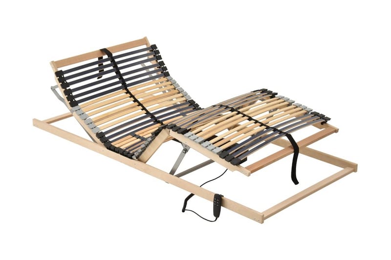 Elektrisk ribbotten med 42 ribbor 7 zoner 70x200 cm - Grå - Möbler - Tillbehör & accessoarer - Sängtillbehör - Ribbottnar