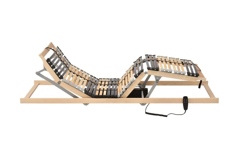 Elektrisk ribbotten med 42 ribbor 7 zoner 70x200 cm - Grå - Möbler - Tillbehör & accessoarer - Sängtillbehör - Ribbottnar