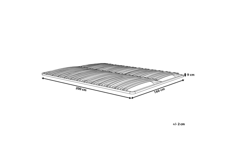 Ribbotten 160x200 cm BASIC - Svart - Möbler - Tillbehör & accessoarer - Sängtillbehör - Ribbottnar