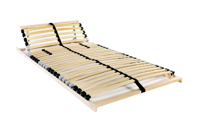 Ribbotten med 28 ribbor 2 st 7 zoner 80x200 cm - Brun - Möbler - Tillbehör & accessoarer - Sängtillbehör - Ribbottnar