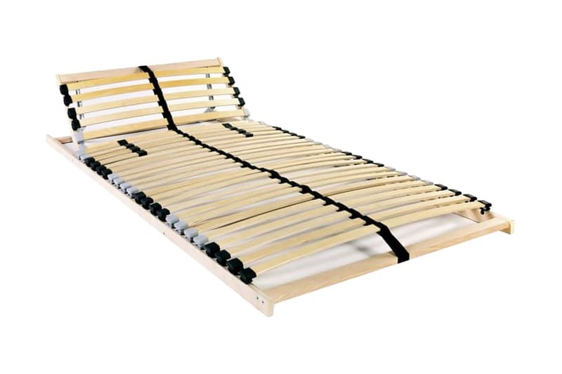 Ribbotten med 28 ribbor 2 st 7 zoner 90x200 cm - Brun - Möbler - Tillbehör & accessoarer - Sängtillbehör - Ribbottnar