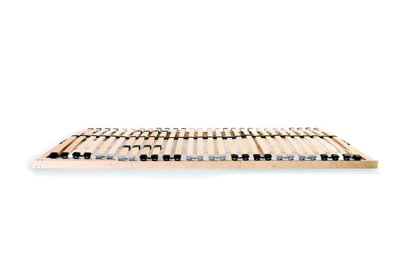 Ribbotten med 28 ribbor 2 st 7 zoner 90x200 cm - Brun - Möbler - Tillbehör & accessoarer - Sängtillbehör - Ribbottnar