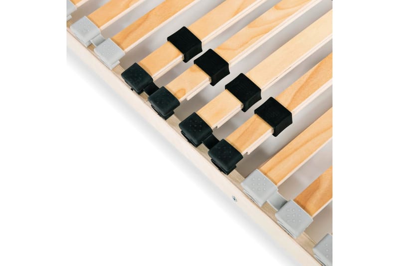 Ribbotten med 28 ribbor 7 zoner 100x200 cm - Brun - Möbler - Tillbehör & accessoarer - Sängtillbehör - Ribbottnar