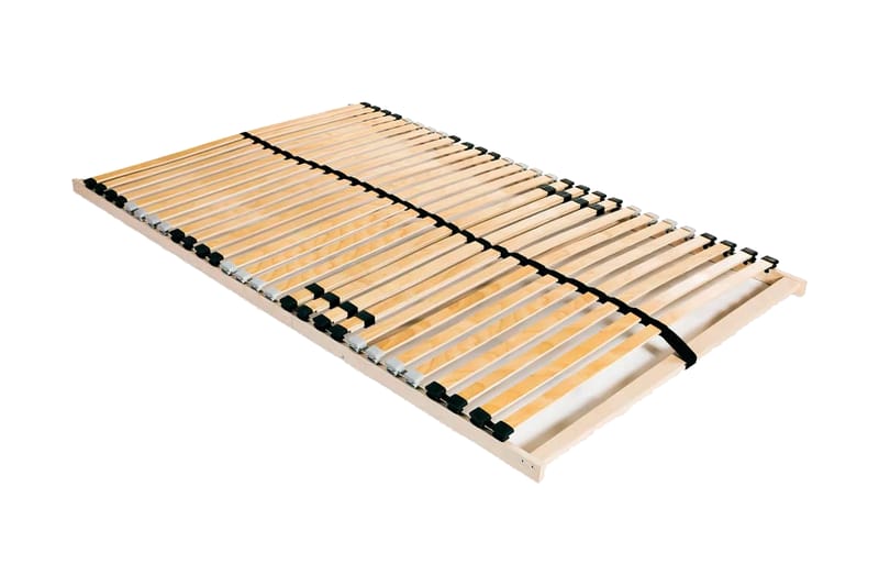 Ribbotten med 28 ribbor 7 zoner 100x200 cm - Brun - Möbler - Tillbehör & accessoarer - Sängtillbehör - Ribbottnar
