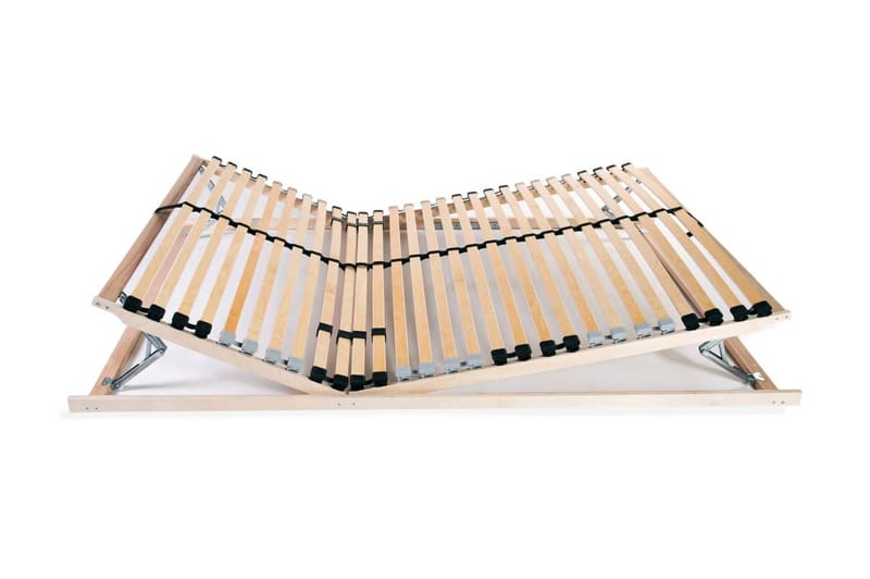 Ribbotten med 28 ribbor 7 zoner 140x200 cm - Brun - Möbler - Tillbehör & accessoarer - Sängtillbehör - Ribbottnar