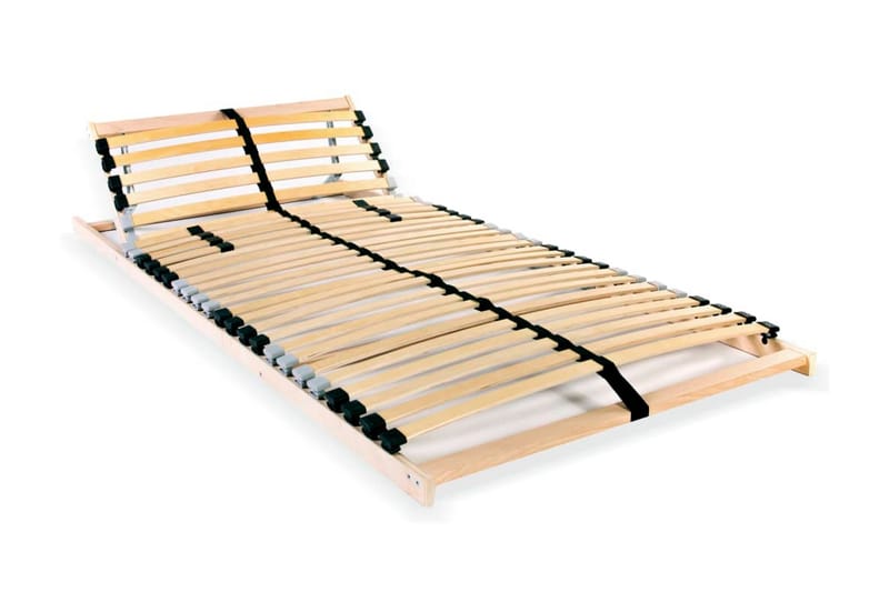 Ribbotten med 28 ribbor 7 zoner 80x200 cm - Brun - Möbler - Tillbehör & accessoarer - Sängtillbehör - Ribbottnar