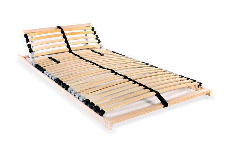 Ribbotten med 28 ribbor 7 zoner 90x200 cm - Brun - Möbler - Tillbehör & accessoarer - Sängtillbehör - Ribbottnar