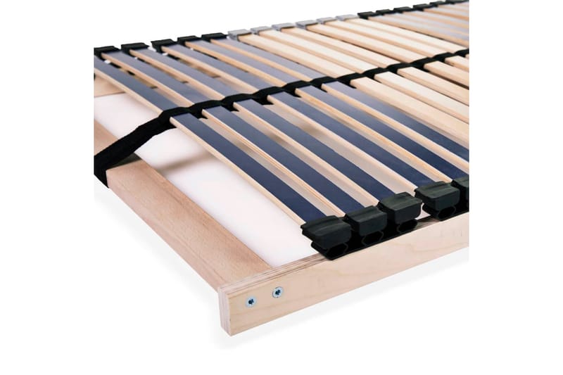 Ribbotten med 42 ribbor 2 st 7 zoner 90x200 cm - Brun - Möbler - Tillbehör & accessoarer - Sängtillbehör - Ribbottnar