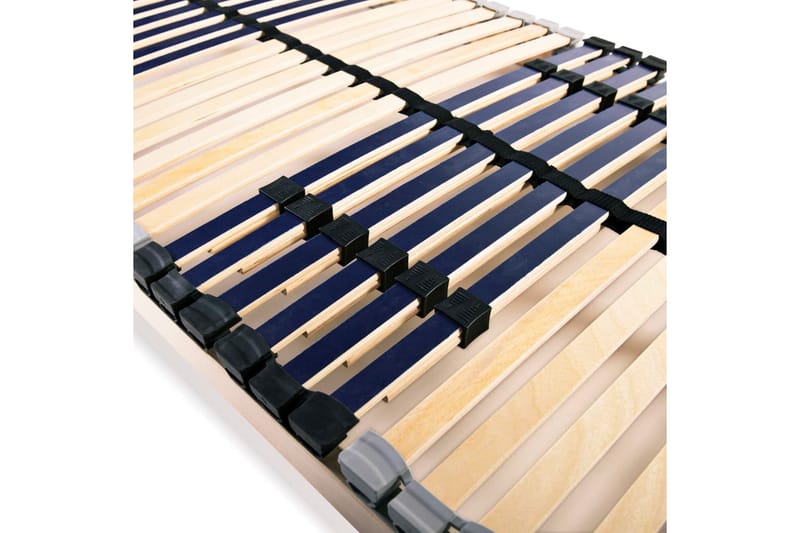 Ribbotten med 42 ribbor 2 st 7 zoner 90x200 cm - Brun - Möbler - Tillbehör & accessoarer - Sängtillbehör - Ribbottnar