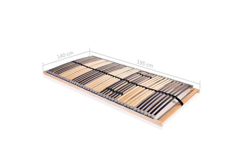 Ribbotten med 42 ribbor 7 zoner 140x200 cm - Blå - Möbler - Tillbehör & accessoarer - Sängtillbehör - Ribbottnar
