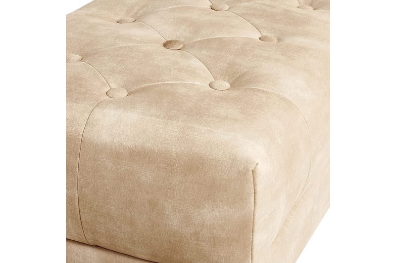 Sittbänk Roseville Beige/guld - Beige/guld - Möbler - Tillbehör & accessoarer - Sängtillbehör