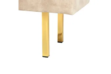 Sittbänk Roseville Beige/guld - Beige/guld - Möbler - Vardagsrum - Stolar & sittmöbler - Sittbänk