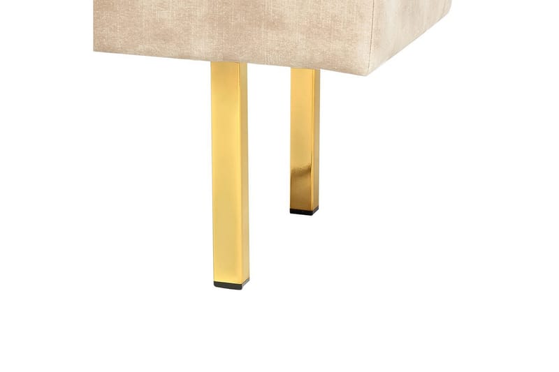 Sittbänk Roseville Beige/guld - Beige/guld - Möbler - Tillbehör & accessoarer - Sängtillbehör