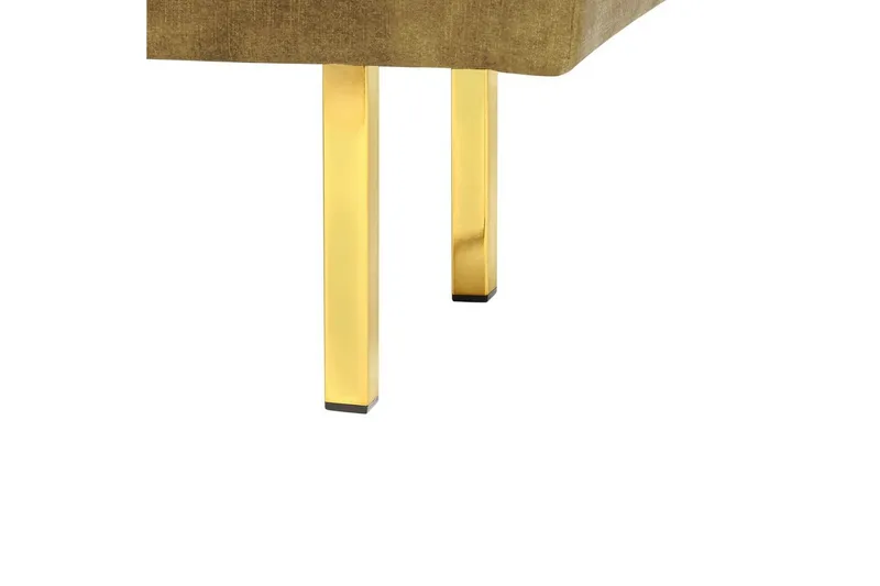 Sittbänk Roseville Grön/guld - Grön/guld - Möbler - Vardagsrum - Stolar & sittmöbler - Sittbänk