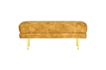 Sittbänk Roseville Gul/Guld - Gul/Guld - Möbler - Vardagsrum - Stolar & sittmöbler - Sittbänk