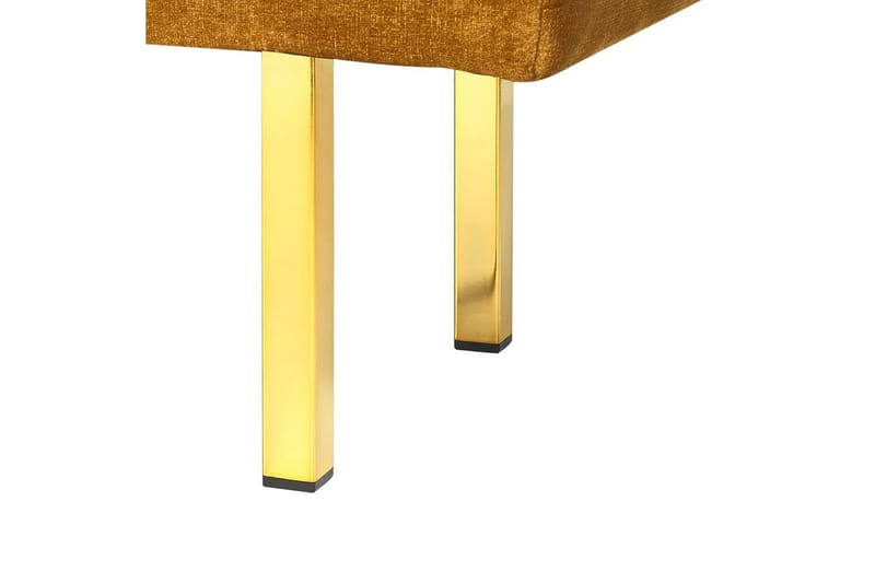 Sittbänk Roseville Gul/Guld - Gul/Guld - Möbler - Vardagsrum - Stolar & sittmöbler - Sittbänk