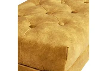 Sittbänk Roseville Gul/Guld - Gul/Guld - Möbler - Vardagsrum - Stolar & sittmöbler - Sittbänk