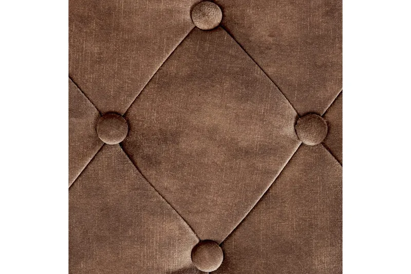 Sittbänk Roseville Mörkbrun/Guld - Mörkbrun/Guld - Möbler - Vardagsrum - Stolar & sittmöbler - Sittbänk