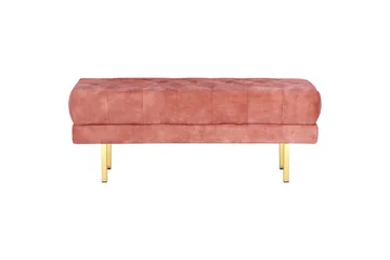 Sittbänk Roseville Rosa/guld - Rosa/guld - Möbler - Vardagsrum - Stolar & sittmöbler - Sittbänk