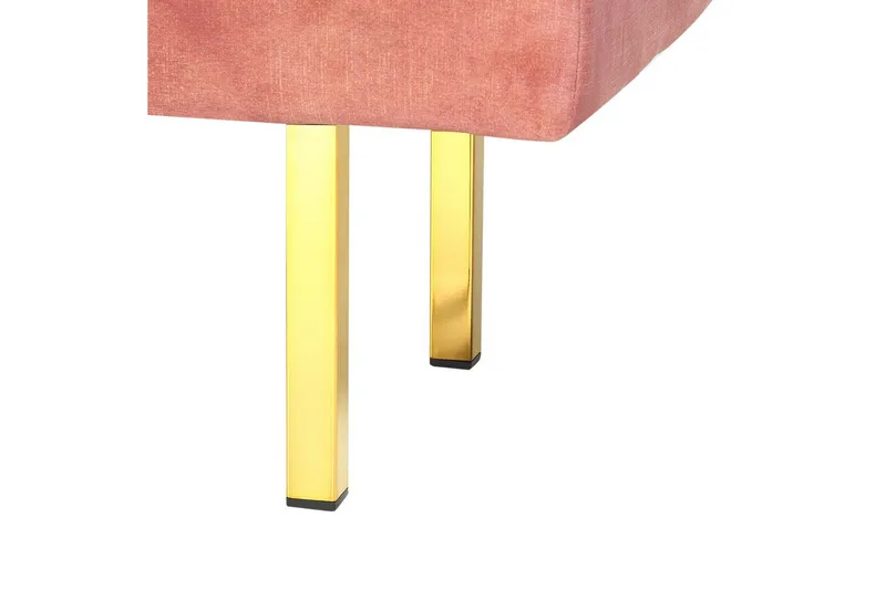 Sittbänk Roseville Rosa/guld - Rosa/guld - Möbler - Vardagsrum - Stolar & sittmöbler - Sittbänk