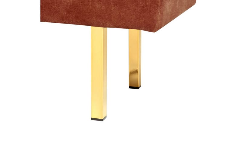 Sittbänk Roseville Rött/guld - Rött/guld - Möbler - Vardagsrum - Stolar & sittmöbler - Sittbänk
