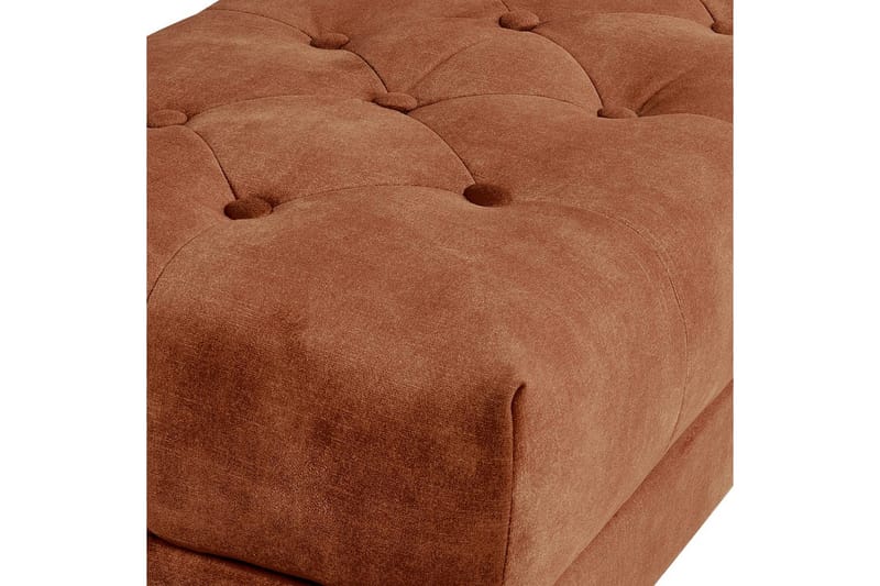 Sittbänk Roseville Rött/guld - Rött/guld - Möbler - Vardagsrum - Stolar & sittmöbler - Sittbänk