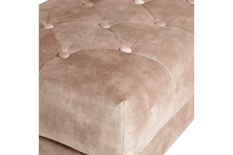 Sittbänk Roseville Taupe/guld - Taupe/guld - Möbler - Tillbehör & accessoarer - Sängtillbehör