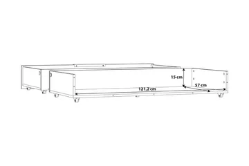 Vergina Sänglådor 2-pack - Svart/Grå - Möbler - Tillbehör & accessoarer - Sängtillbehör