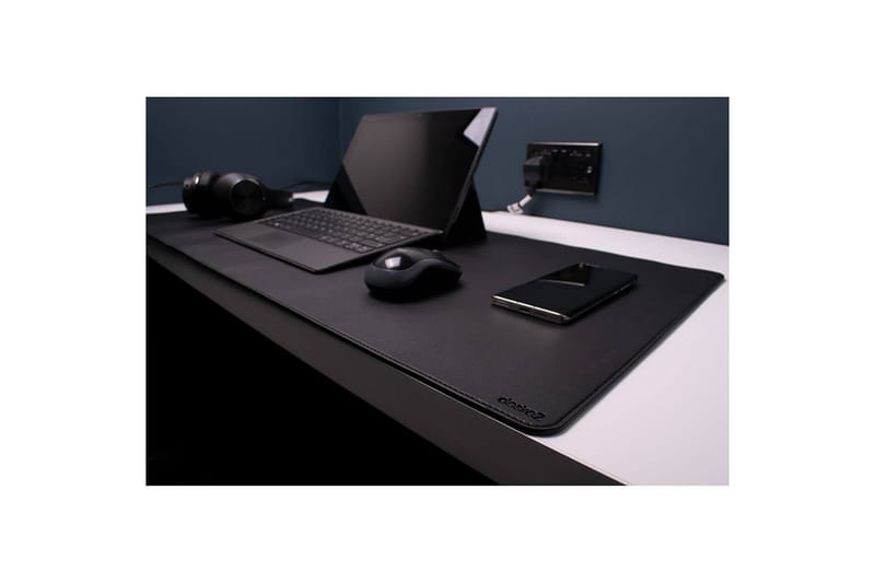 Skrivbordsmatta Desire2 Veganskt Läder 400x900mm Silver - Silver - Möbler - Tillbehör & accessoarer - Bordstillbehör