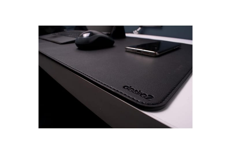 Skrivbordsmatta Desire2 Veganskt Läder 400x900mm Silver - Silver - Möbler - Tillbehör & accessoarer - Bordstillbehör