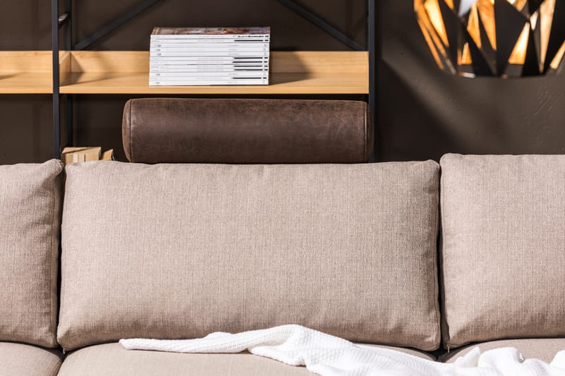 AUSTIN Nackstöd Brun/Beige - Möbler - Tillbehör & accessoarer - Sofftillbehör