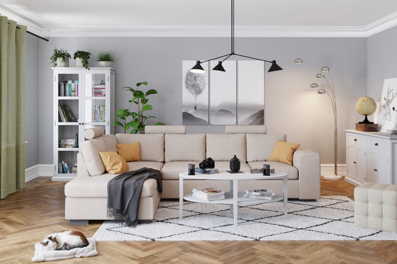 CONNECT Nackstöd Rund Beige - Möbler - Tillbehör & accessoarer - Sofftillbehör