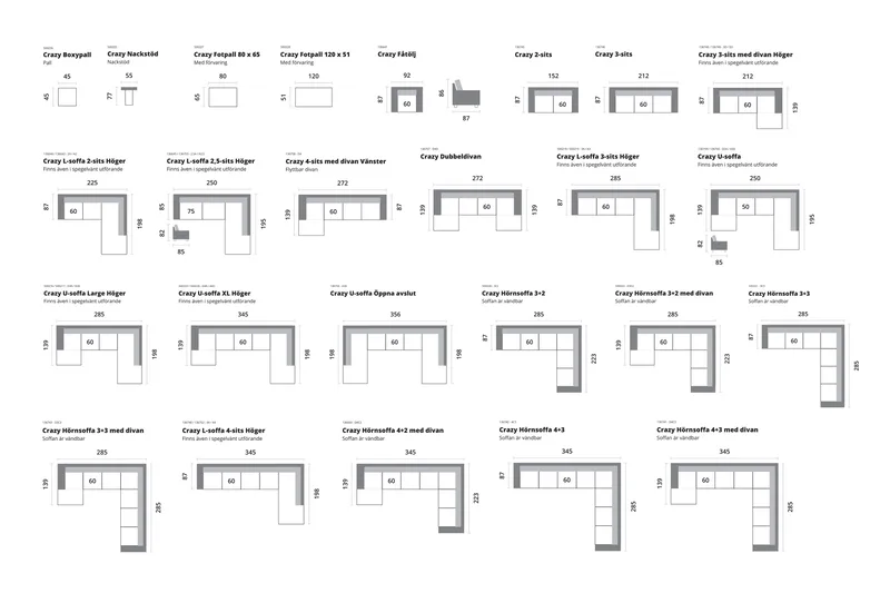 Crazy/Moore Nackstöd - Antracit - Möbler - Tillbehör & accessoarer - Sofftillbehör