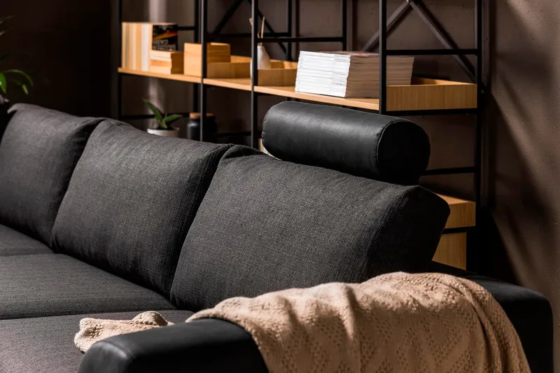 Cuba Nackstöd - Svart/Grå - Möbler - Tillbehör & accessoarer - Sofftillbehör