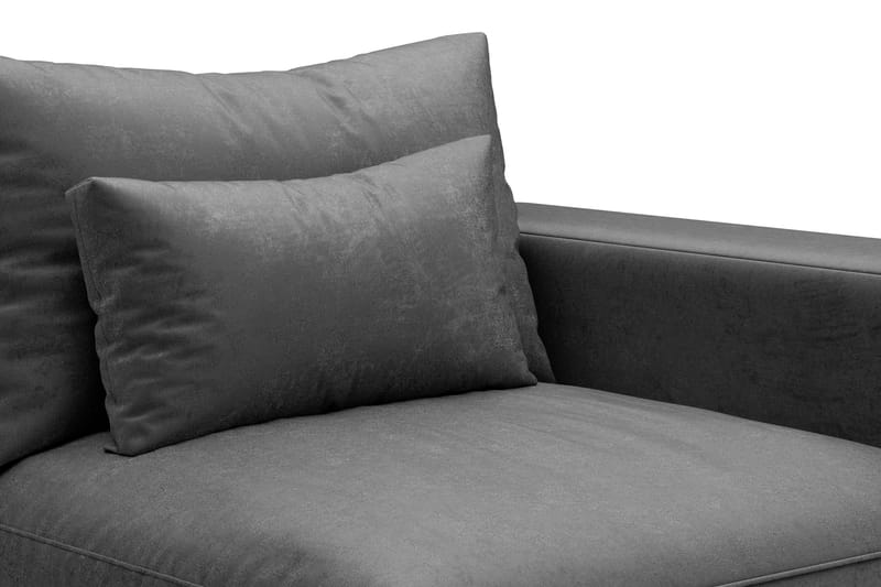Dubai Armstöd Höger Sammet - Mörkgrå - Möbler - Vardagsrum - Soffor - Modulsoffor - Hörnmodul