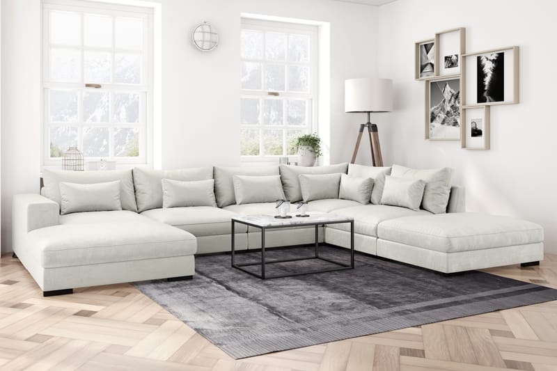 Dubai Armstöd Höger Sammet Vit - Möbler - Tillbehör & accessoarer - Sofftillbehör