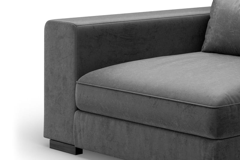 Dubai Armstöd Vänster Sammet, Mörkgrå