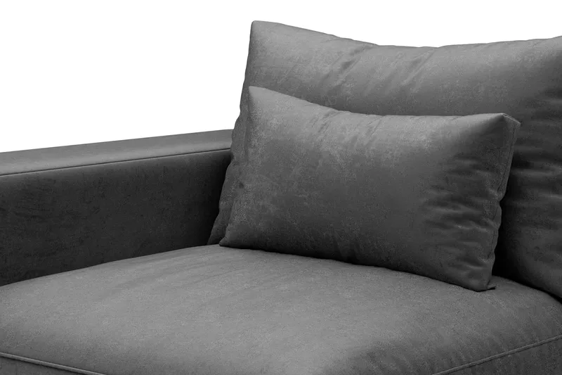 Dubai Armstöd Vänster Sammet - Mörkgrå - Möbler - Tillbehör & accessoarer - Sofftillbehör