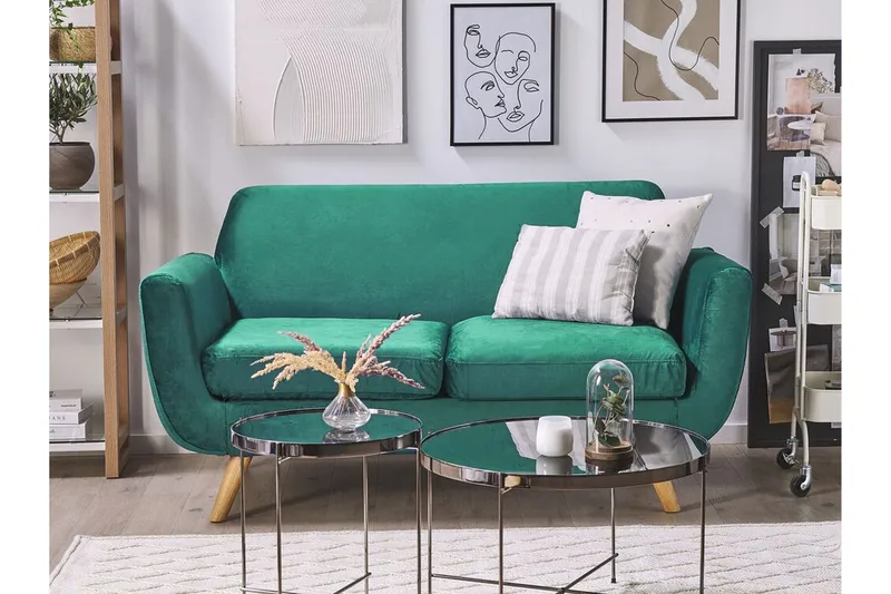Jeancourt 2-sits Soffklädsel - Sammet/Grön - Möbler - Tillbehör & accessoarer - Sofftillbehör