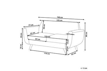 Jeancourt 2-sits Soffklädsel - Sammet/Grön - Möbler - Tillbehör & accessoarer - Sofftillbehör