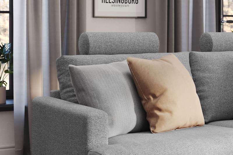Menard Compact Nackkudde Soffa 51 cm - Grå - Möbler - Tillbehör & accessoarer - Sofftillbehör