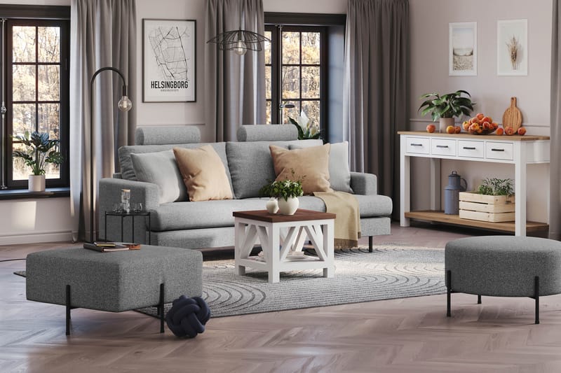 Menard Compact Nackkudde Soffa 51 cm - Grå - Möbler - Tillbehör & accessoarer - Sofftillbehör