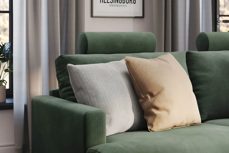 Menard Compact Nackkudde Soffa 51 cm - Grön - Möbler - Tillbehör & accessoarer - Sofftillbehör