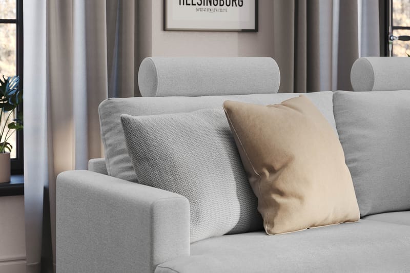 Menard Compact Nackkudde Soffa 51 cm - Ljusgrå - Möbler - Tillbehör & accessoarer - Sofftillbehör