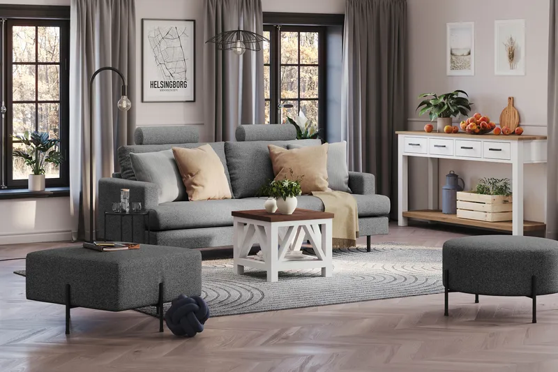 Menard Compact Nackkudde Soffa 51 cm - Mörkgrå - Möbler - Tillbehör & accessoarer - Sofftillbehör